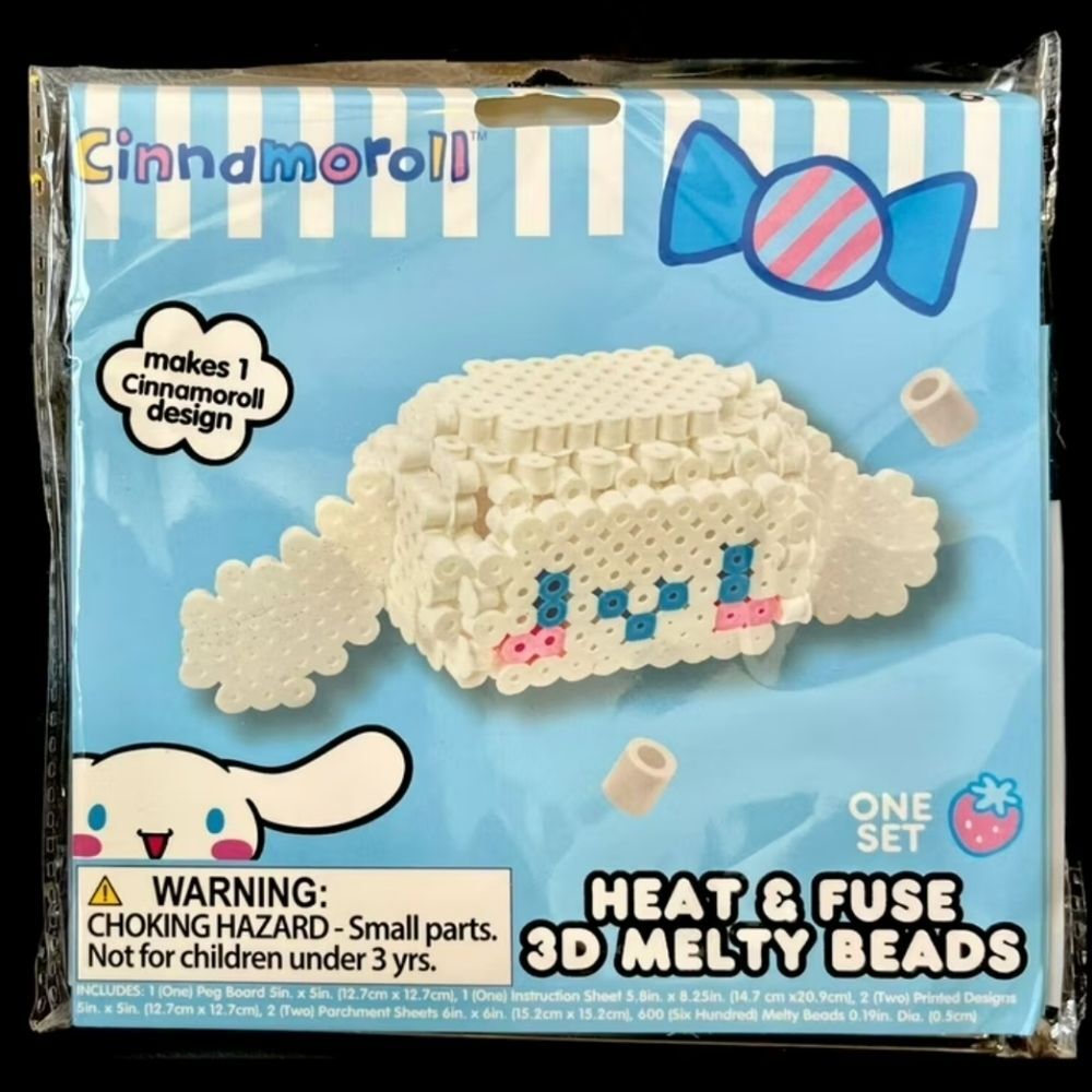 ❤️2/$18 NEW Hello Kitty Heat &Fuse 3D Melty Beads Craft ~Cinnamoroll